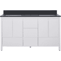 Hanleigh 60 in. Vanity with Slab Doors  